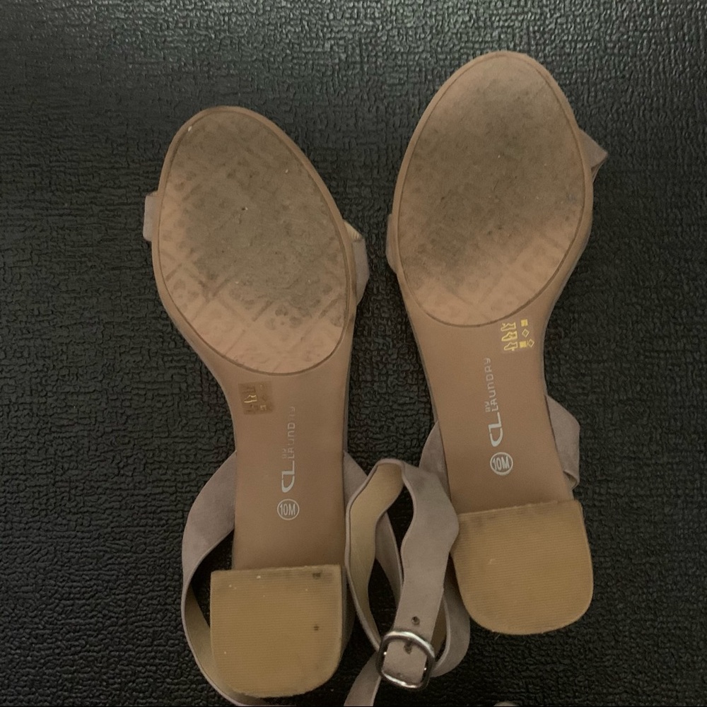 Lulus Taupe 3 Inch Heels - Cross Over - Used - Picture 2 of 8